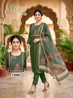 Desi kudi mango vol 62 wholesale long kurtis